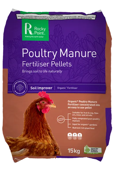 Poultry Manure Fertiliser Pellets (1x 15kg bag)